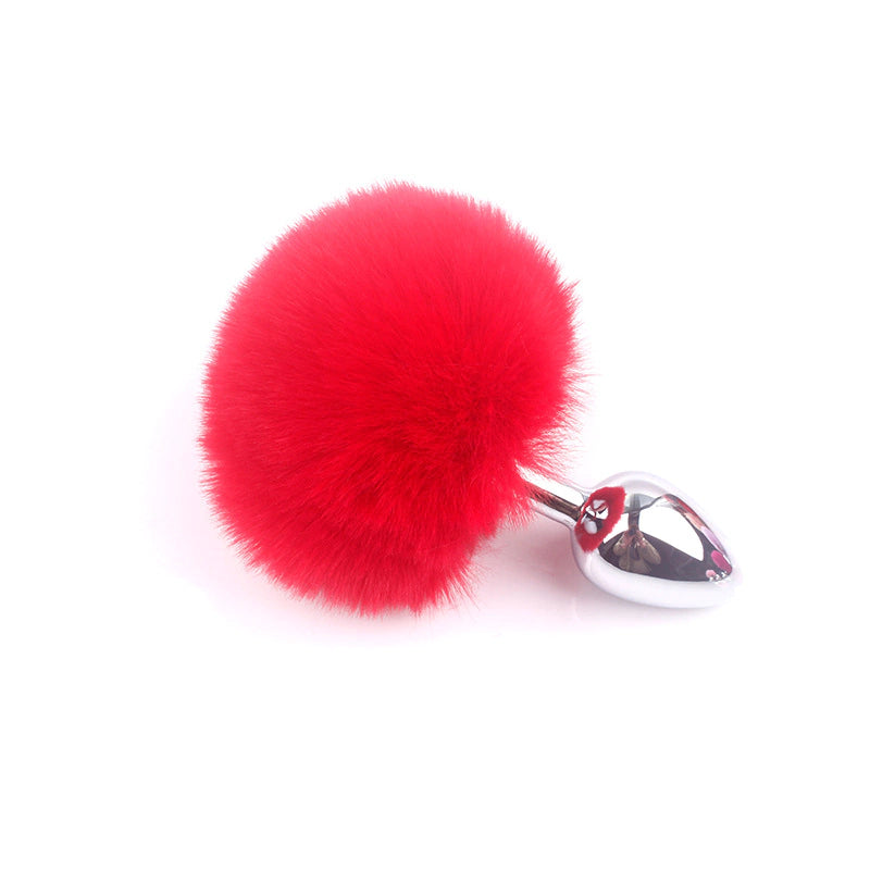 Plug Anal Chico de Acero Quirúrgico con Pompón