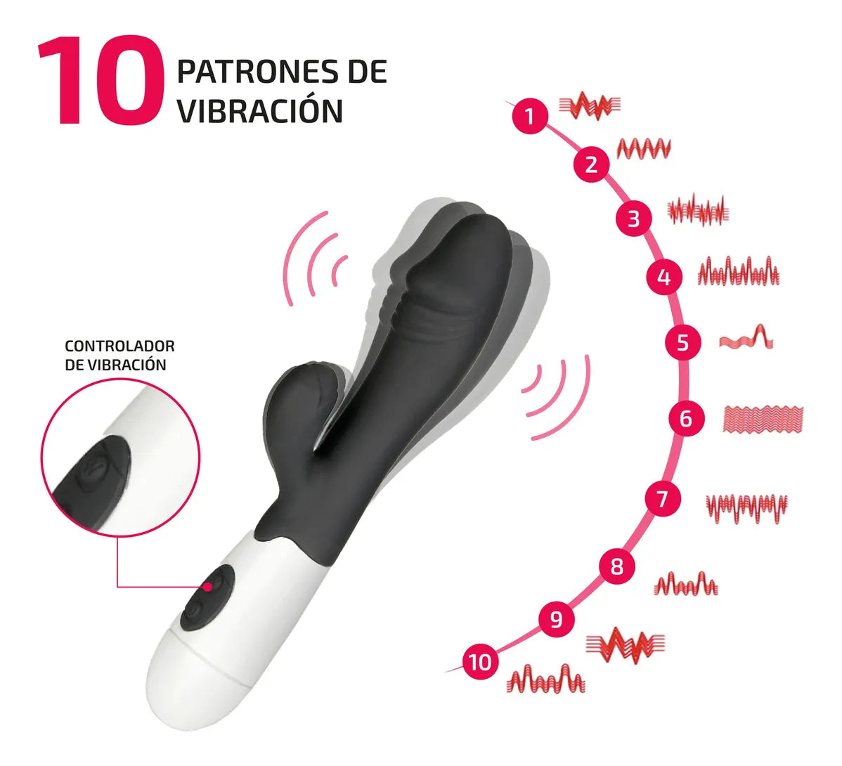 Vibrador Dual Recargable