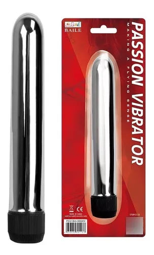 Vibrador Bala Clásico Plateado 16cm