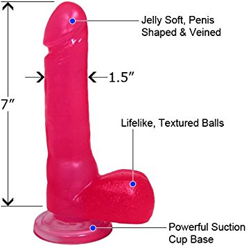 Dildo 7¨ Jelly Dong con Sopapa