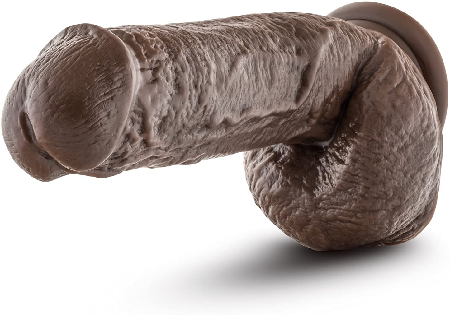 Dildo Chocolate Mr. D con Ventosa de 8.5" con testículos