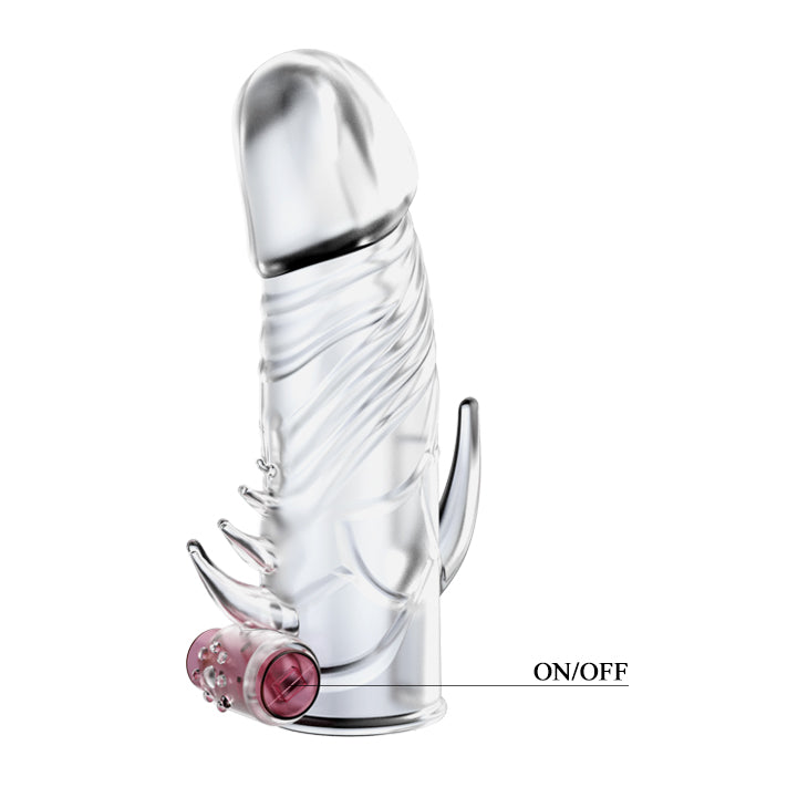 Funda Vibradora Trasparente Extended Sleeve
