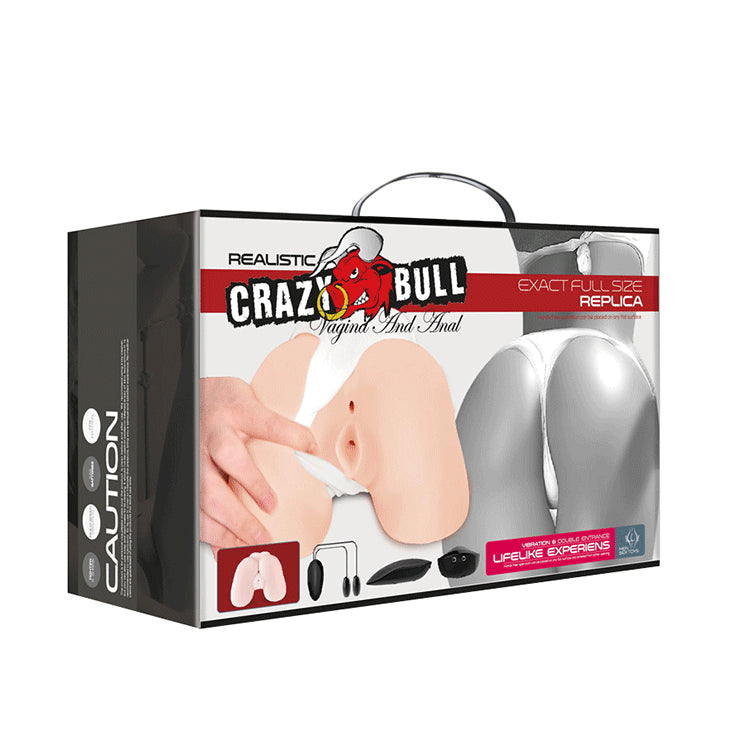 Vagina Y Ano Masturbadora Realística con Vibración – Crazy Bull