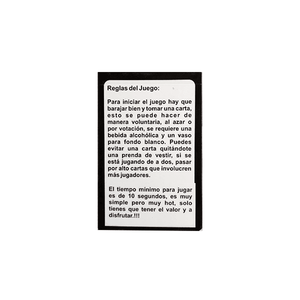 Juego de Cartas Eróticas Preámbulo