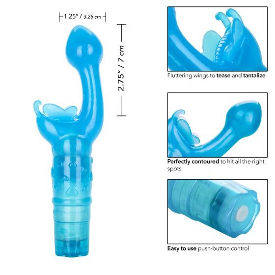 Vibrador estimulador Punto-G y Clitoris Butterfly Kiss