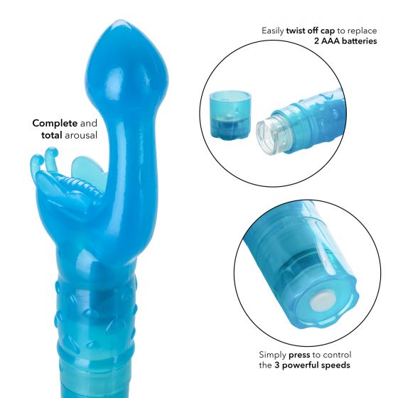 Vibrador estimulador Punto-G y Clitoris Butterfly Kiss