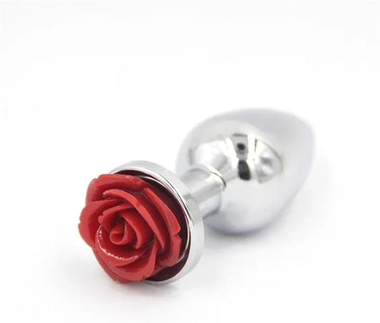 Plug Anal de Acero Rosa - Chico