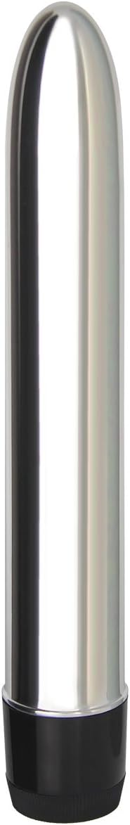 Vibrador Bala Clásico Plateado 16cm