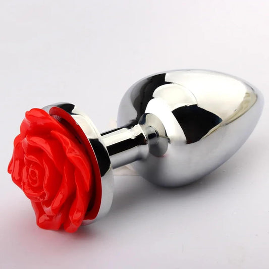 Plug Anal de Acero Rosa - Grande