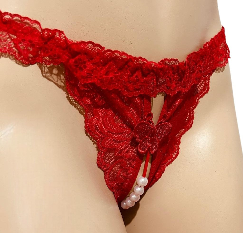 Tanga Abierta Perlas
