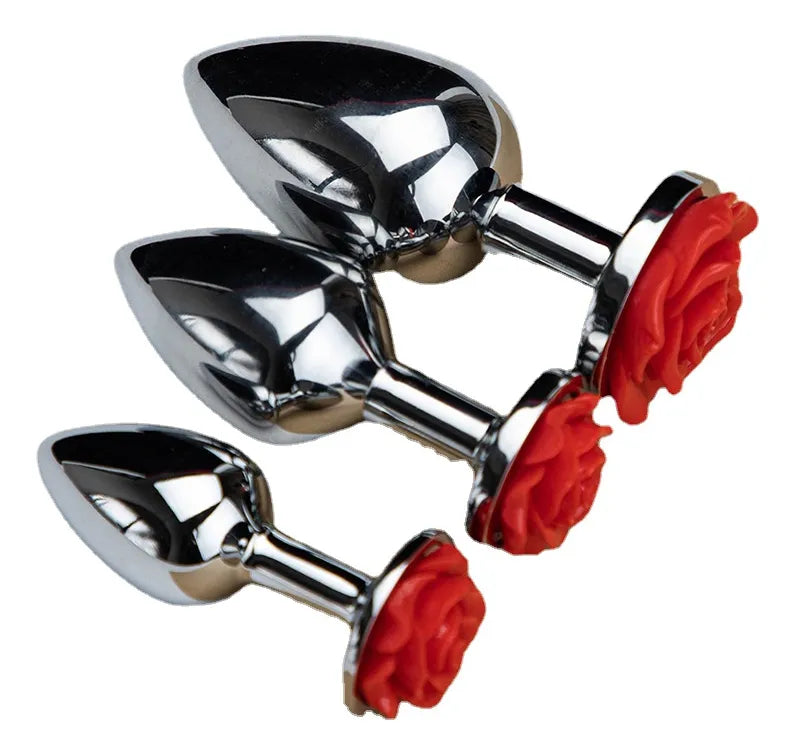Plug Anal de Acero Rosa - Grande