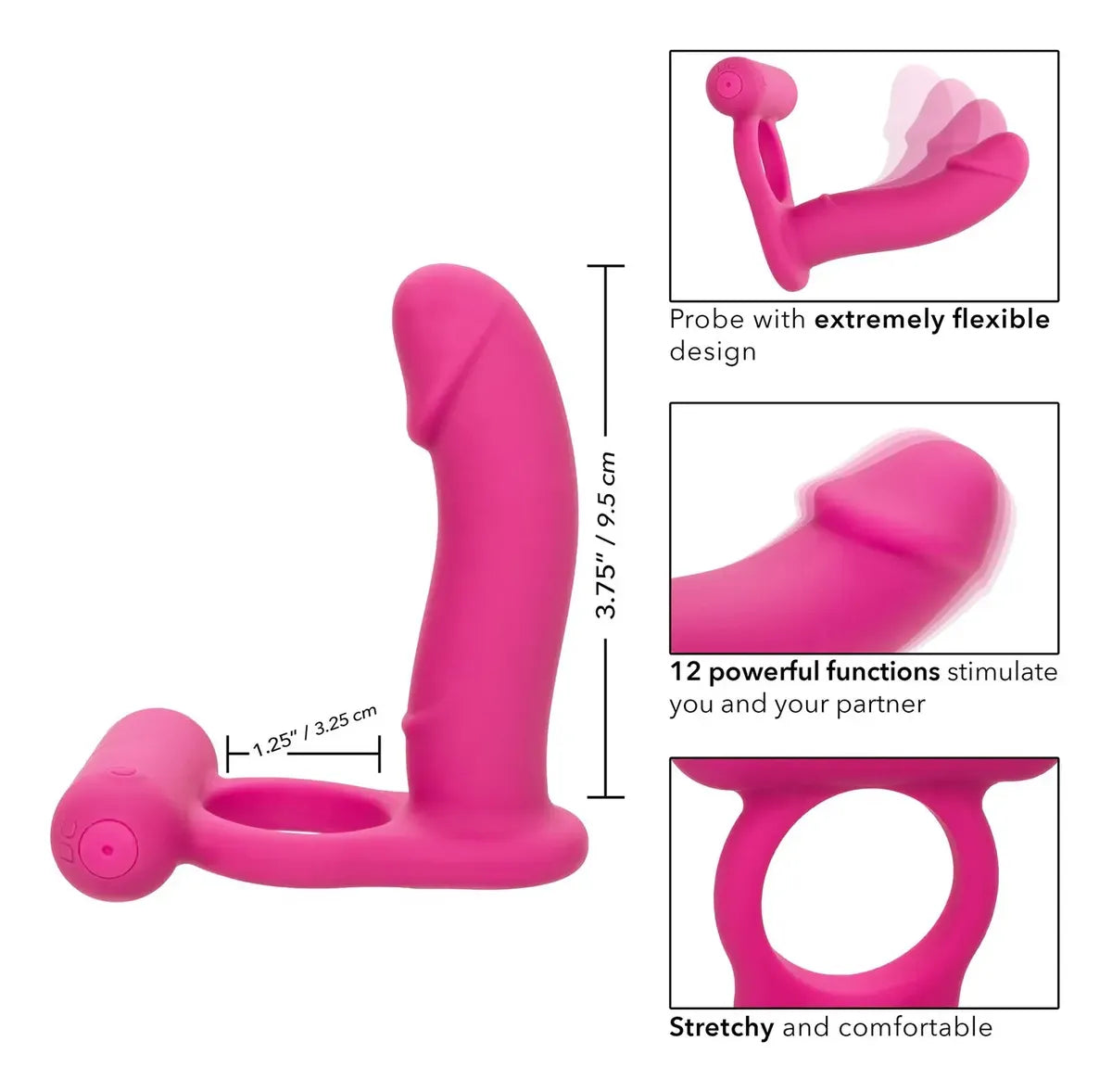 Anillo doble Penetracion Vibrador Calexotic