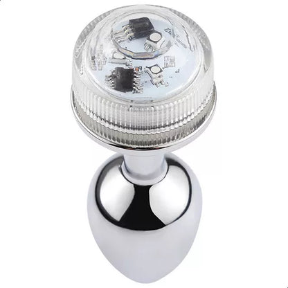 Plug de Acero con Luz - Mediano