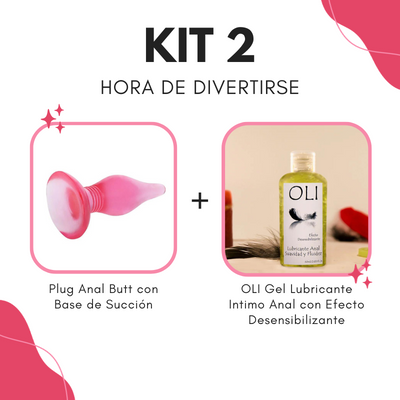 KIT 2 - Plug anal + Gel Olí Anal