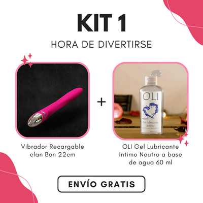 KIT 1 - Vibrador bon + Gel olí neutro