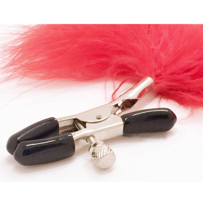 Pinzas para Pezones con Plumas