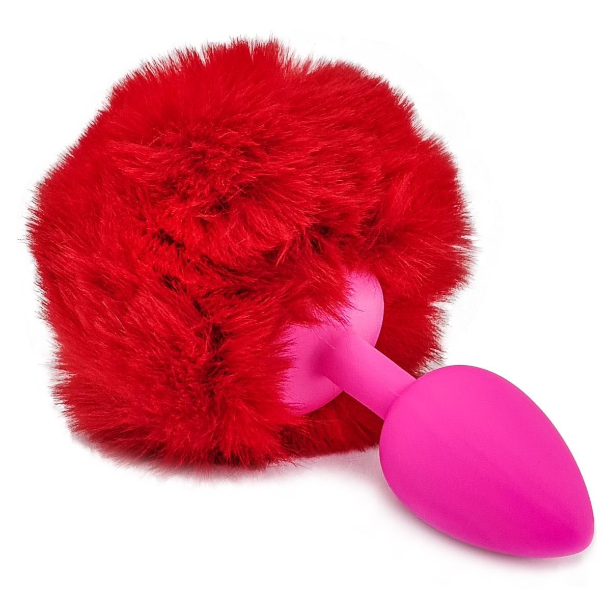 Plug Anal de Silicona Chico con Pompón