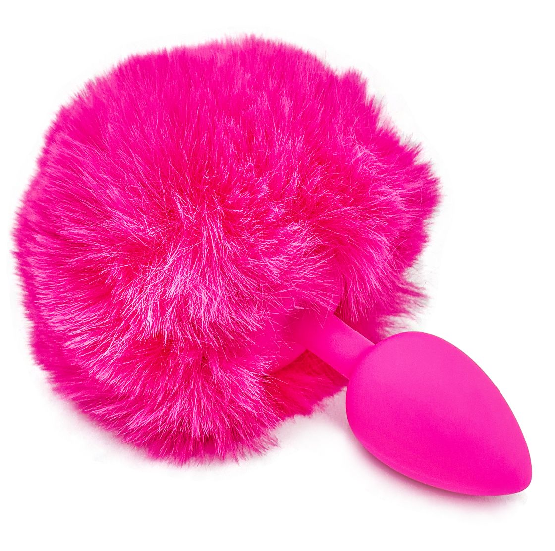 Plug Anal de Silicona Chico con Pompón