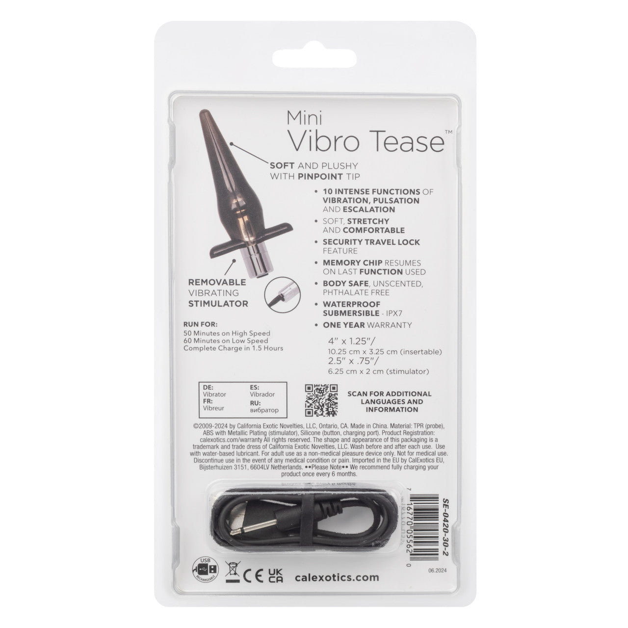 Plug Vibrador Mini Vibro Tease