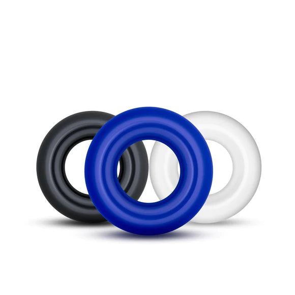 Set de Tres Anillos Retardadores Lisos - Stay Hard