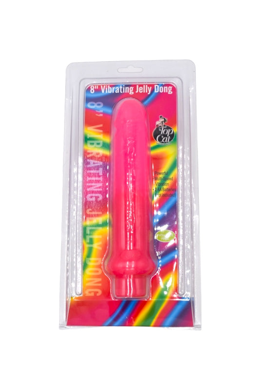 Vibrador 8" VIBRATING JELLY DONG Top Cat
