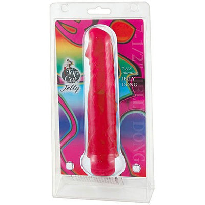 Vibrador 7,5" VIBRATING JELLY DONG Top Cat