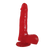 Consolador con testículos y sopapa 8.5" Jelly Dong (22 x 4.2 cm)