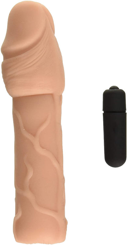 Funda Extensora de Pene -Natural Realskin con Vibración