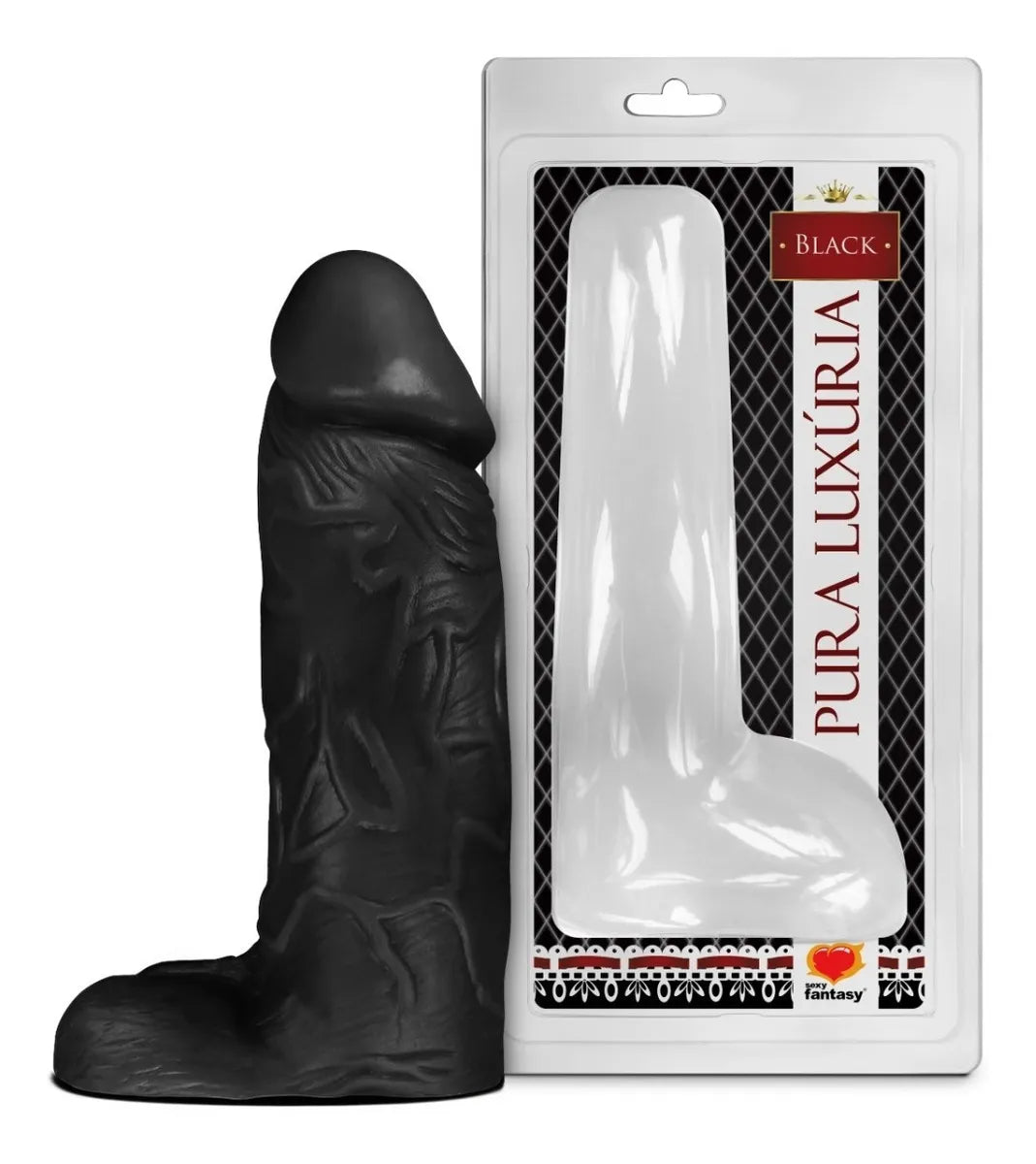 Consolador Cyberskin 27cm X 6cm Negro