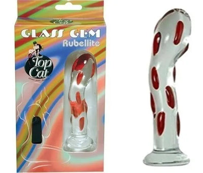 Consolador de Vidrio Glass Gem Rubellite