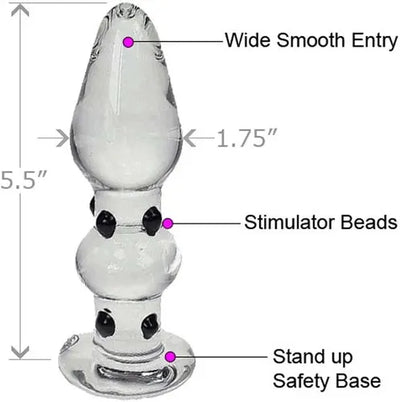 Consolador De Vidrio Glass Gem Spinel