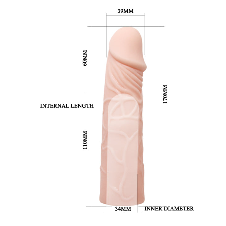 Funda para Pene Extended Sleeve Real
