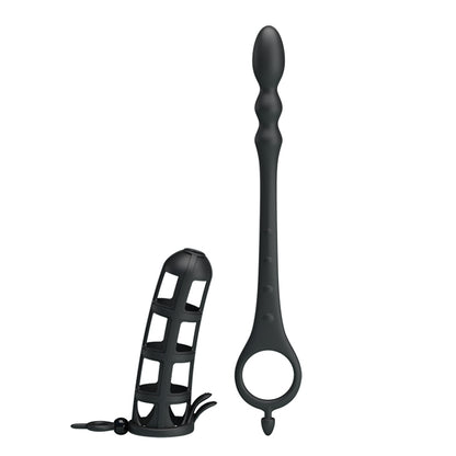 Funda para Pene con Dildo Anal Prostático 2 en 1 HEAT
