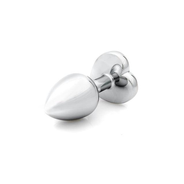 Plug Anal de Acero Quirúrgico con Joya Corazón Mediano