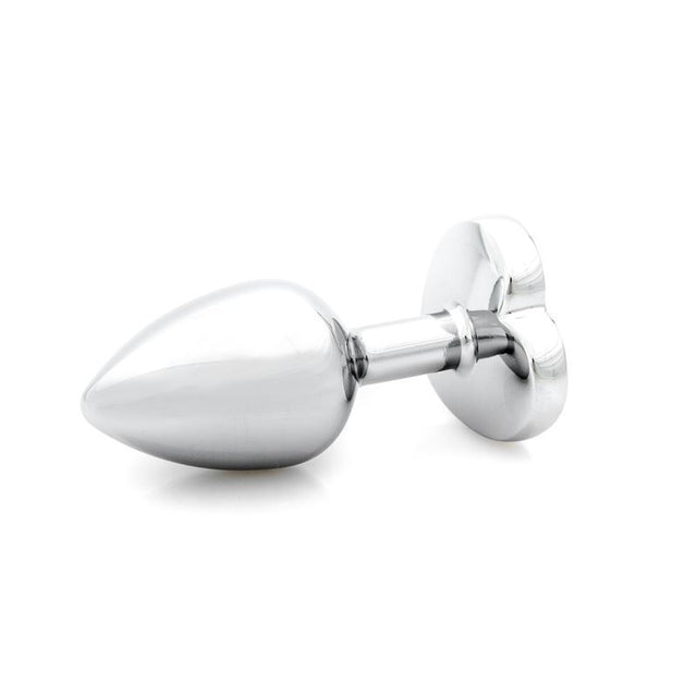 Plug Anal de Acero Quirúrgico con Joya Corazón Mediano