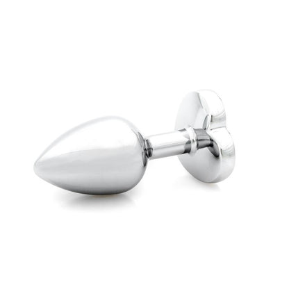 Plug Anal de Acero Quirúrgico con Joya Corazón Mediano