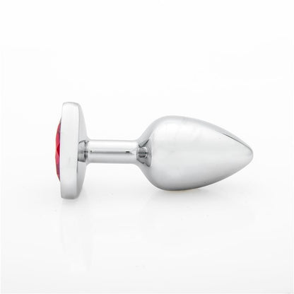Plug Anal de Acero Quirúrgico con Joya Corazón Mediano