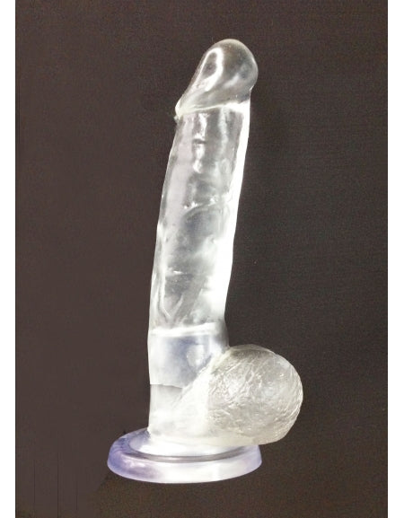 Consolador con Sopapa 8" Slim Jelly Dong