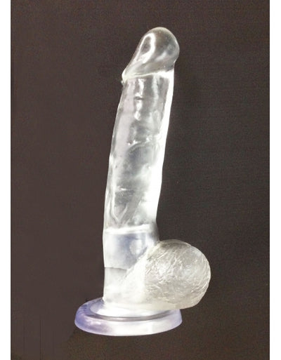 Consolador con Sopapa 8" Slim Jelly Dong
